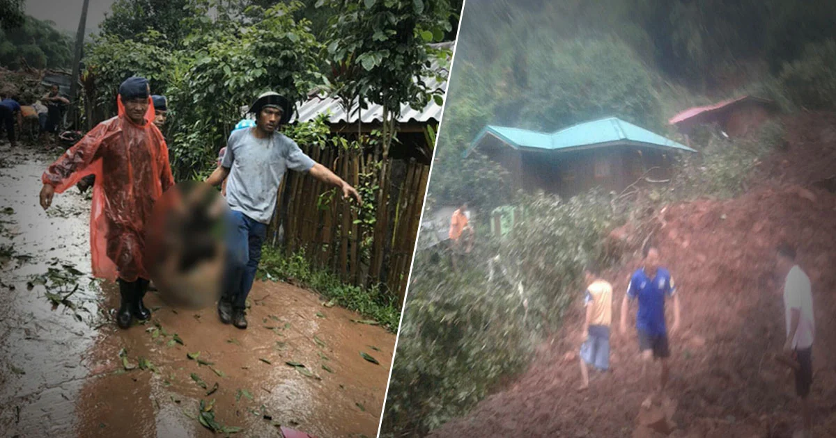 ฝนตกดินถล่ม ! ทับหมู่บ้านห้วยขาบ จ.น่าน ตาย 7 สูญหาย 2