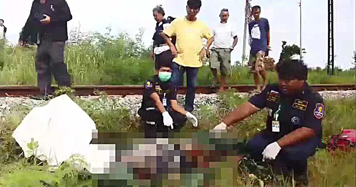 พบศพหนุ่มนิรนาม ถูกรถไฟเหยียบร่างแหลก ดับสยอง