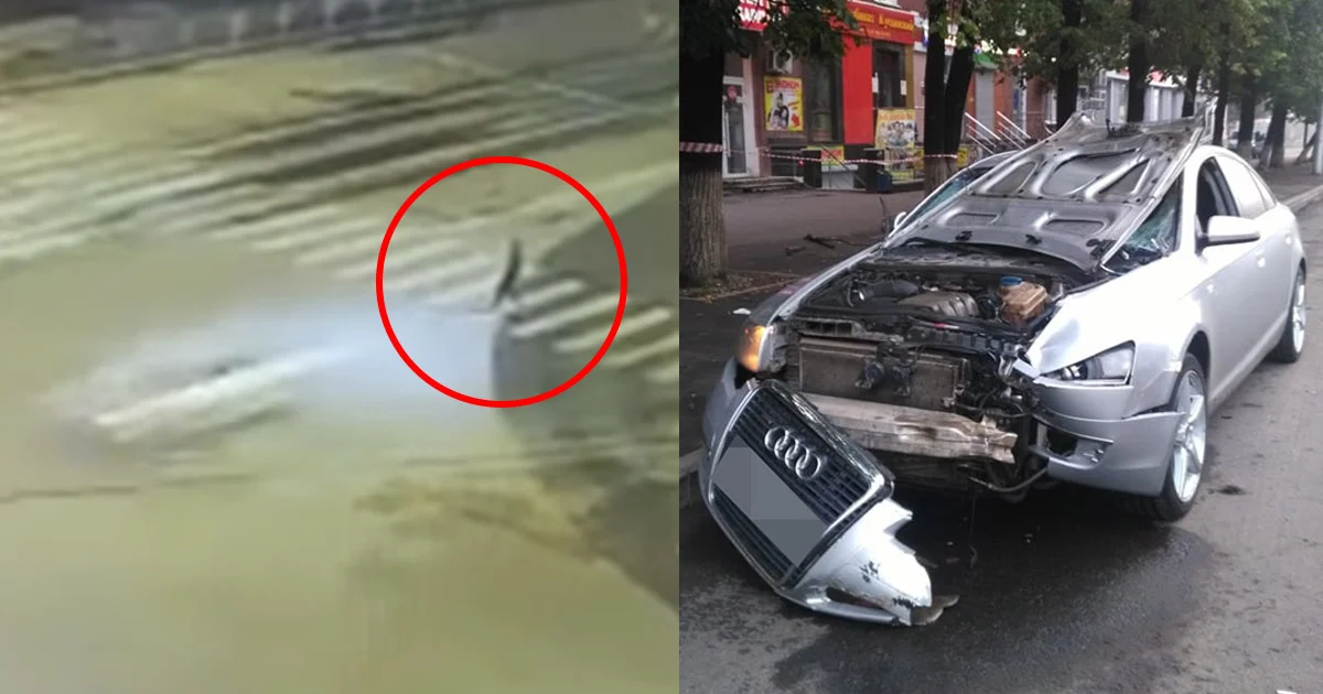 หนุ่มรัสเซียเมาแล้วขับ ซิ่งรถข้ามแยกชนคนข้ามถนนร่างฉีก
