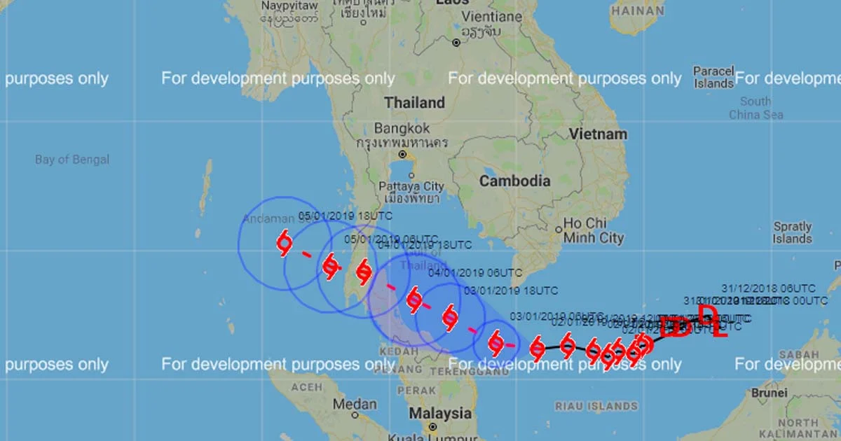 อุตุฯ เตือน ฉ.11 ผลกระทบจากพายุปาบึก ทำภาคใต้ฝนตกหนัก 16 จังหวัด