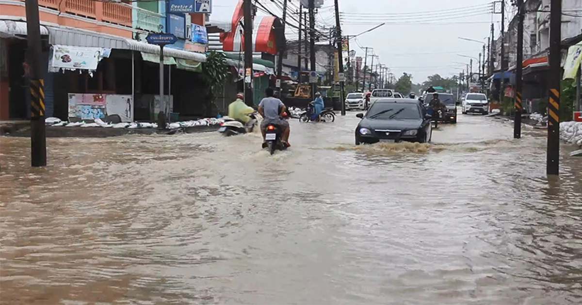 ฤทธิ์ปาบึก ส่งผลกระทบให้ พัทลุง ฝนตกหนัก น้ำท่วม