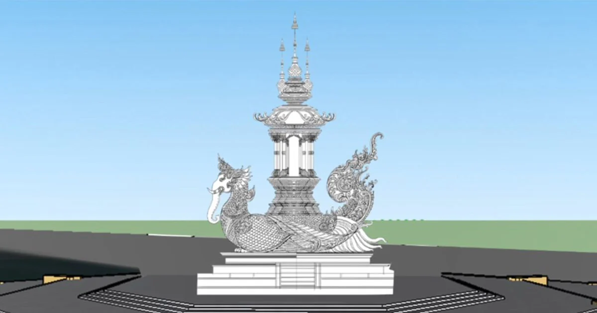 เปิดแบบเมรุลอยนกหัสดีลิงค์ พระราชทานเพลิงสรีระสังขาร หลวงพ่อคูณ