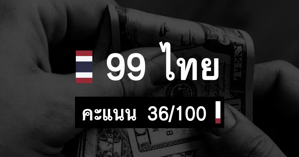 5 ปีหลังสุด ภาพลักษณ์คอร์รัปชั่นไทยไม่ดีขึ้น