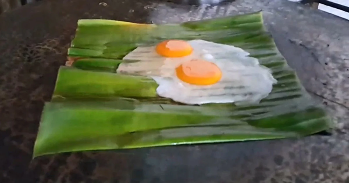 ร้านอาหารกระบี่ ใช้ใบตองทอดไข่ดาว แทนการใช้น้ำมัน โดนใจลูกค้า กลุ่มรักสุขภาพ