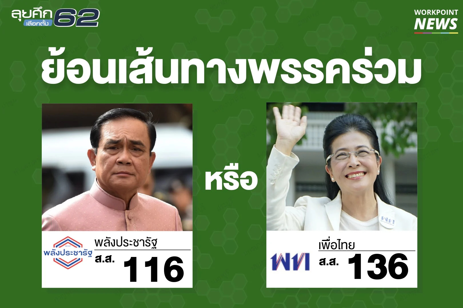 เลือกตั้ง 62 | เปิดไทม์ไลน์ “จุดยืนทางการเมือง” ทุกพรรค จากวันเลือกตั้งถึงวันนี้