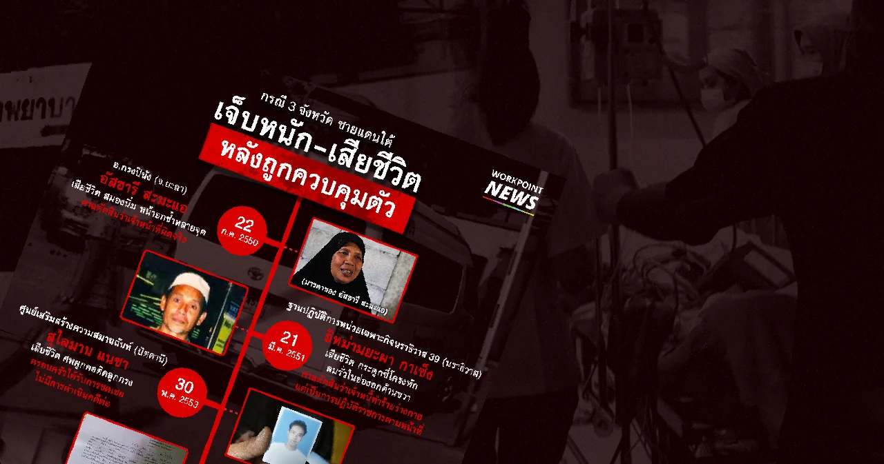 เปิดสถิติ “ผู้ต้องสงสัยคดีความมั่นคง” 3 จังหวัดใต้ เจ็บหนัก-เสียชีวิต ในค่ายทหาร