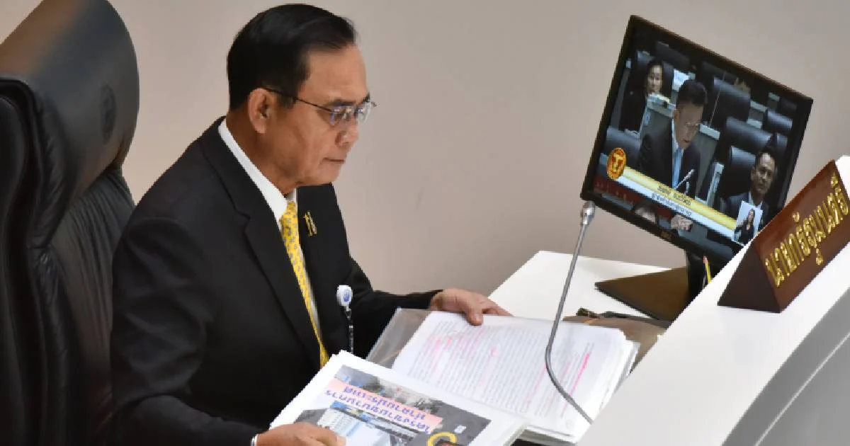 สรุปซักฟอกย่อยปมถวายสัตย์ครึ่งเช้า ฝ่ายค้านดาหน้าเรียกร้อง “ประยุทธ์” ลาออก