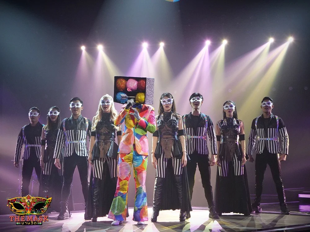 The Mask งานวัด หน้ากากม้าหมุน หน้ากากปาโป่ง