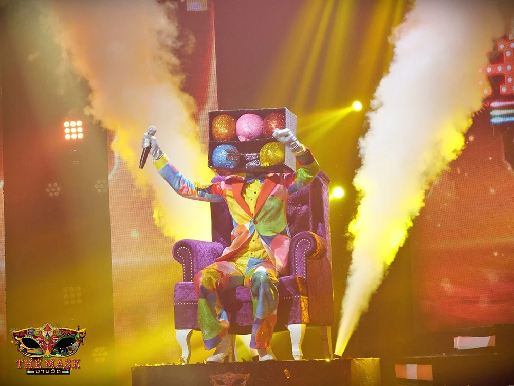 The Mask งานวัด หน้ากากม้าหมุน หน้ากากปาโป่ง