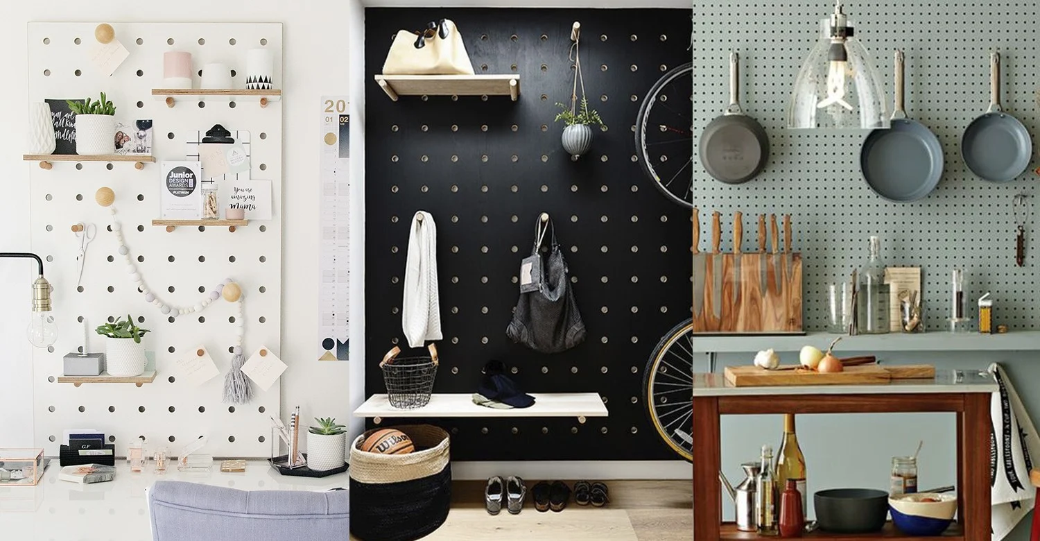 Pegboard ไอเท็มช่วยเก็บของสารพัดประโยชน์