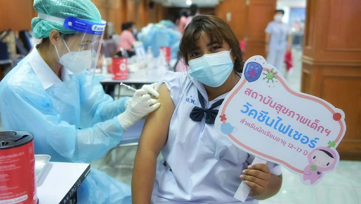 นักเรียนฉีดวัคซีนเข็ม 1 แล้วกว่า 90% จากผู้สมัครใจฉีดกว่า  4,062,239 คน