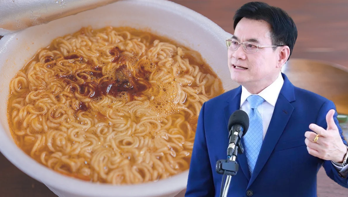 ‘จุรินทร์’ ติง ‘บะหมี่กึ่งสำเร็จรูป’ ขึ้นราคาจาก 6 บาทเป็น 8 บาทแพงมากไป โยนกรมการค้าภายในเคาะขึ้นราคา