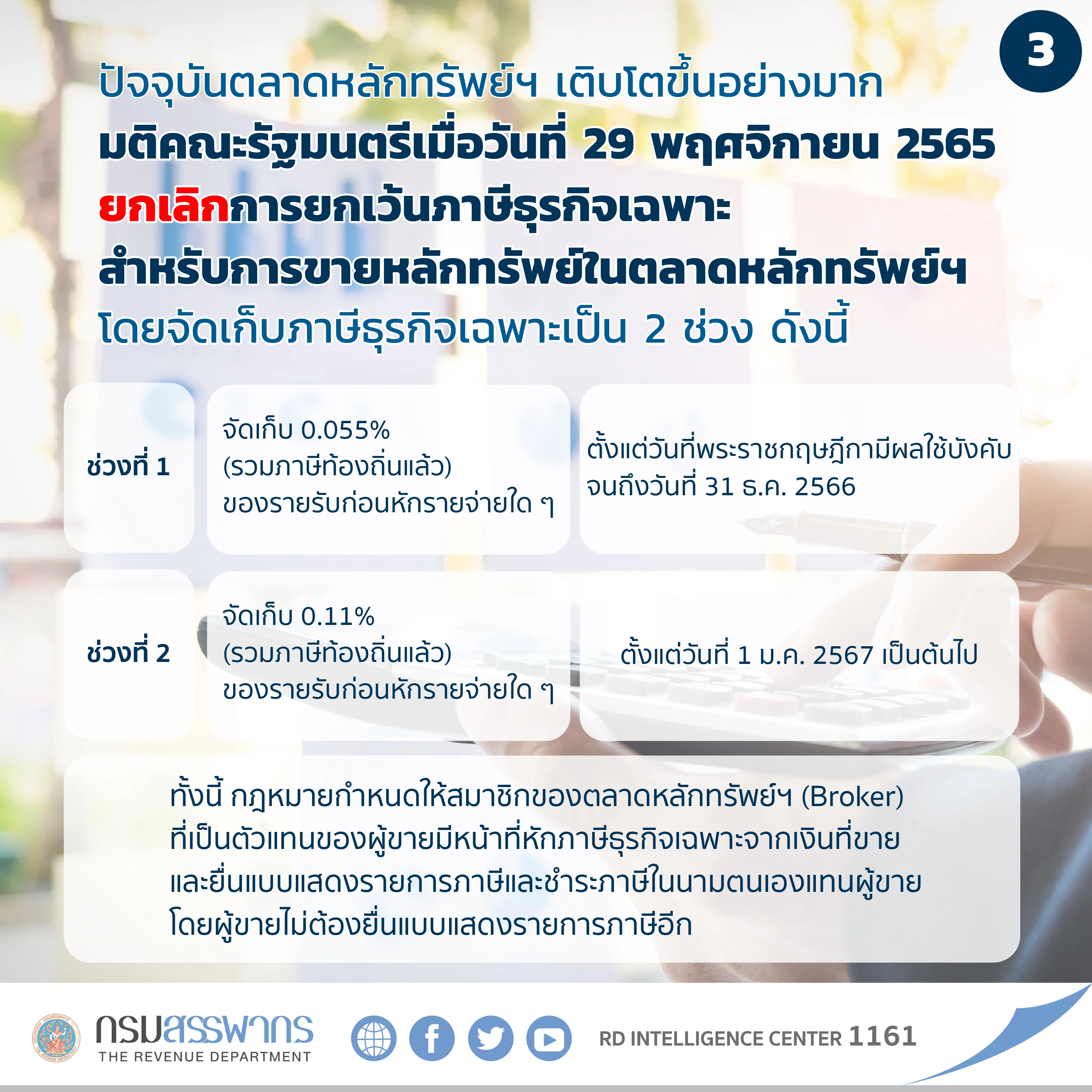 Thailand FTT in detail