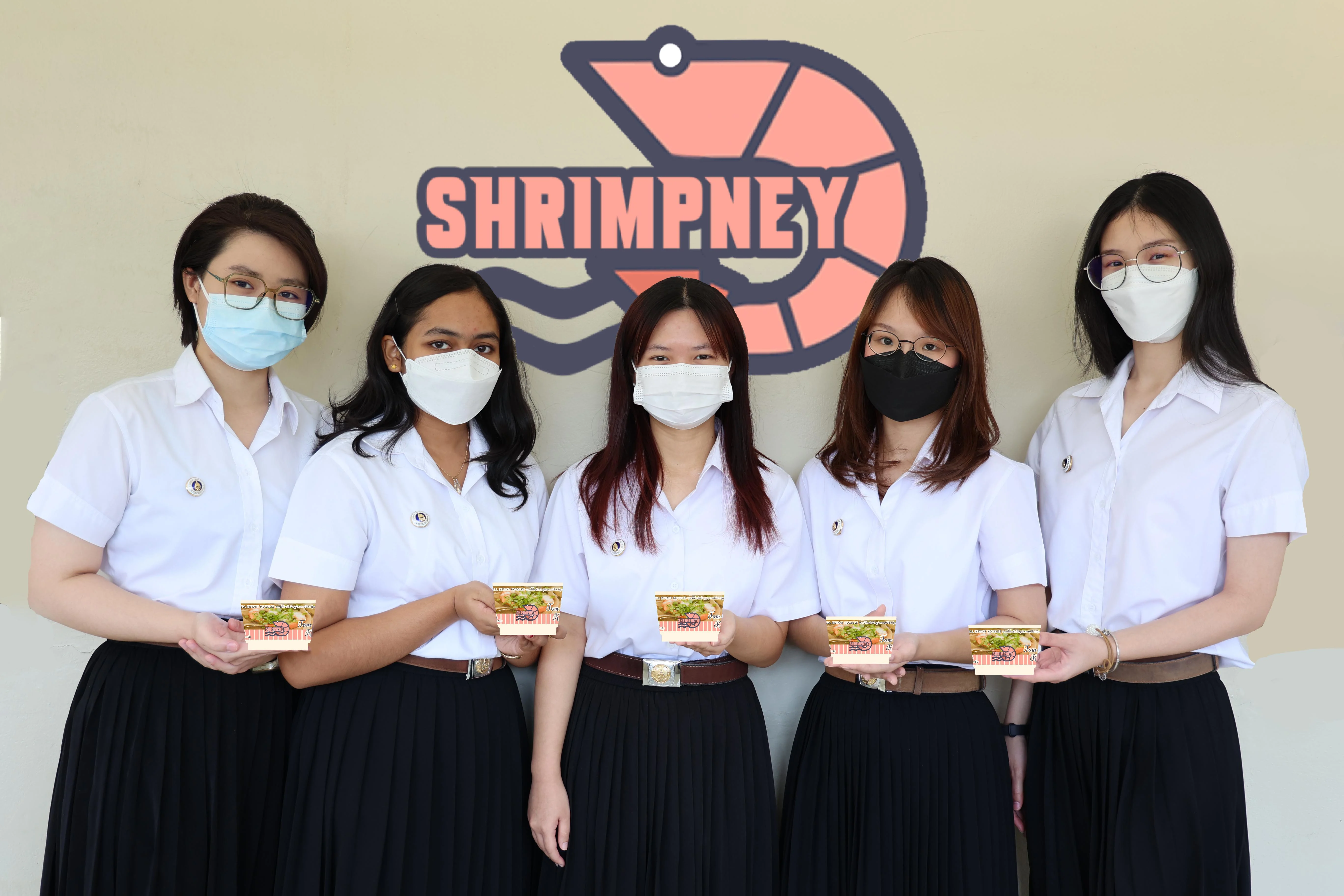 บะหมี่กึ่งสำเร็จรูปเสริมไคโตซานจากเปลือกกุ้ง