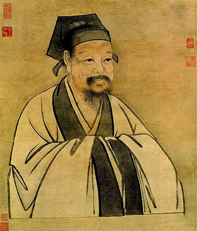 นักปราชญ์จูซี (朱熹) หรือจูจื่อ (นามยกย่อง) ภาพจาก :: http://bhoffert.faculty.noctrl.edu/HIST230/20.ZhuXi.html 