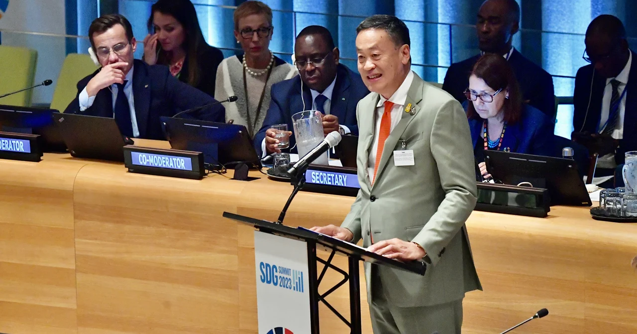 สุนทรพจน์ครั้งแรกที่ยูเอ็น ‘เศรษฐา’ โชว์วิสัยทัศน์ SDGs 2030