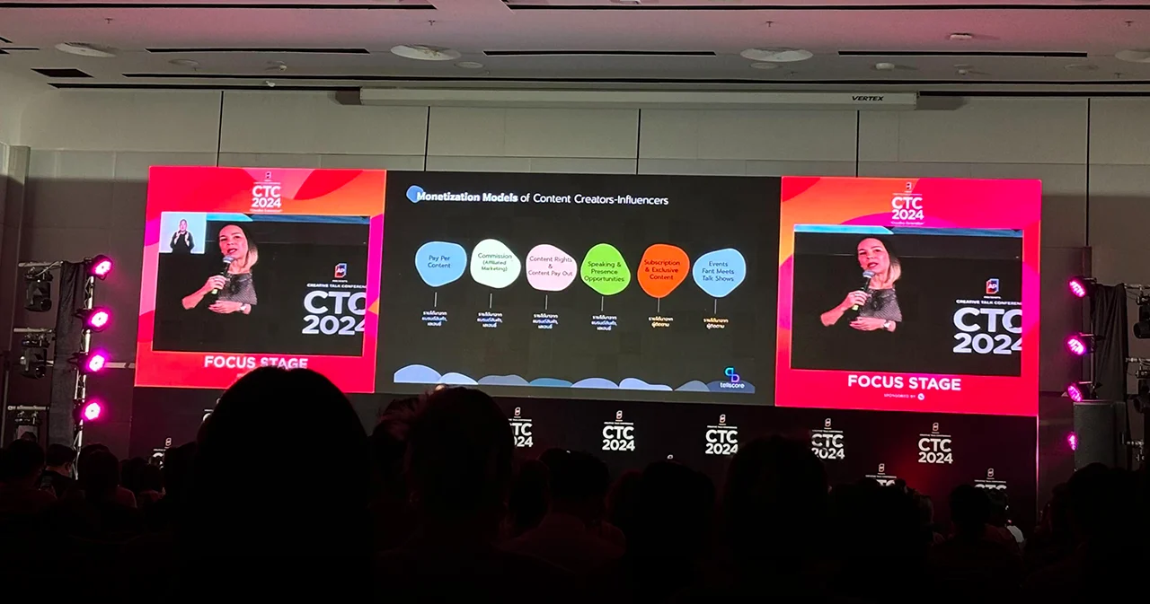 สรุป เทรนด์การเป็นอินฟลูฯ  จากงาน Creative talk Conference 2024