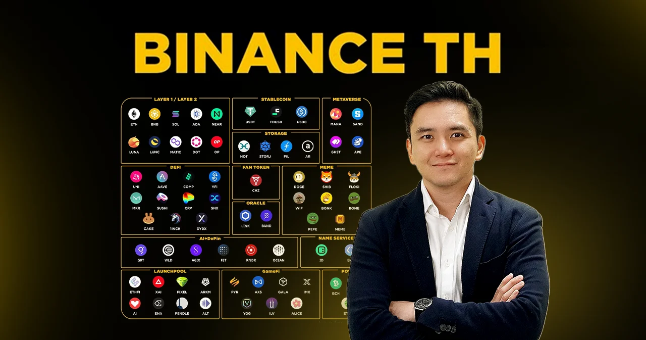 Binance TH ประกาศลิสต์เหรียญใหม่ ขึ้นแท่นแพลตฟอร์มที่มีเหรียญให้บริการมากสุดในไทยกว่า 180 เหรียญ