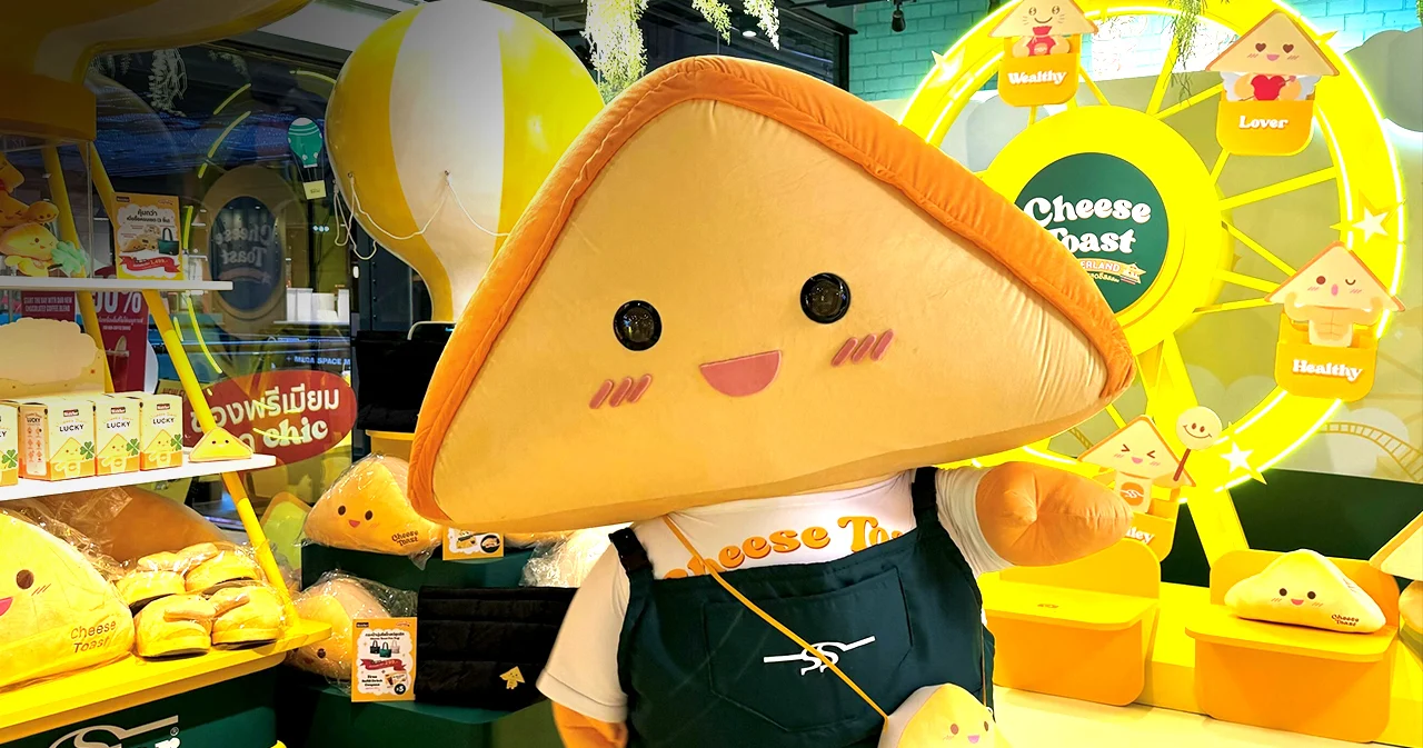 กระแส Mascot Branding Sizzler ปั้น ‘น้องชีสโทสต์’ ขนมปังสามเหลี่ยมยอดฮิต เสิร์ฟปีละ 9 ล้านชิ้น