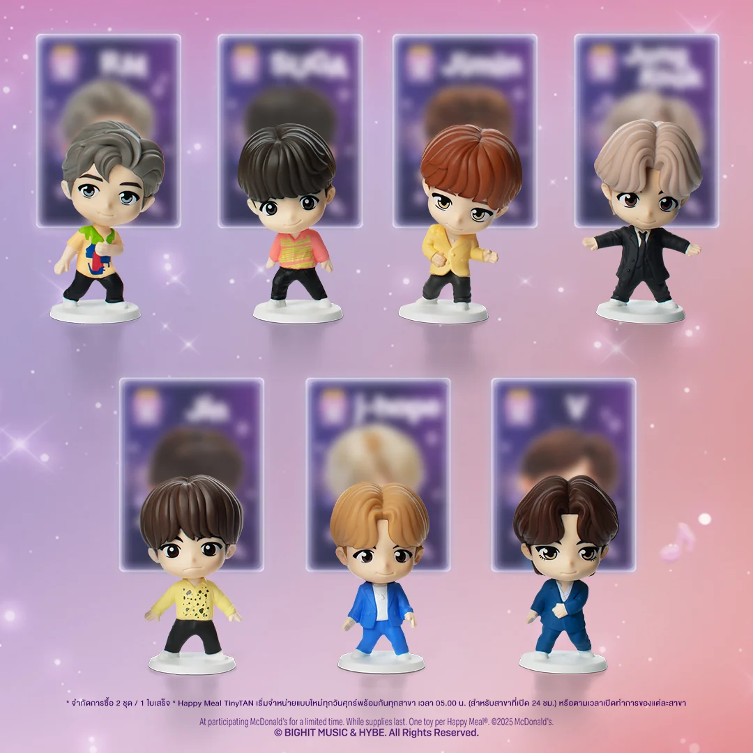 อาร์มี่เตรียมฟิน! ครั้งแรกในไทยกับ ‘TinyTAN’ ในชุดแฮปปี้มีลจากแมคโดนัลด์ เจาะกลุ่ม Gen Z ด้วยพลังแฟนคลับ BTS ย้ำกระแส K-Pop ระดับโลก