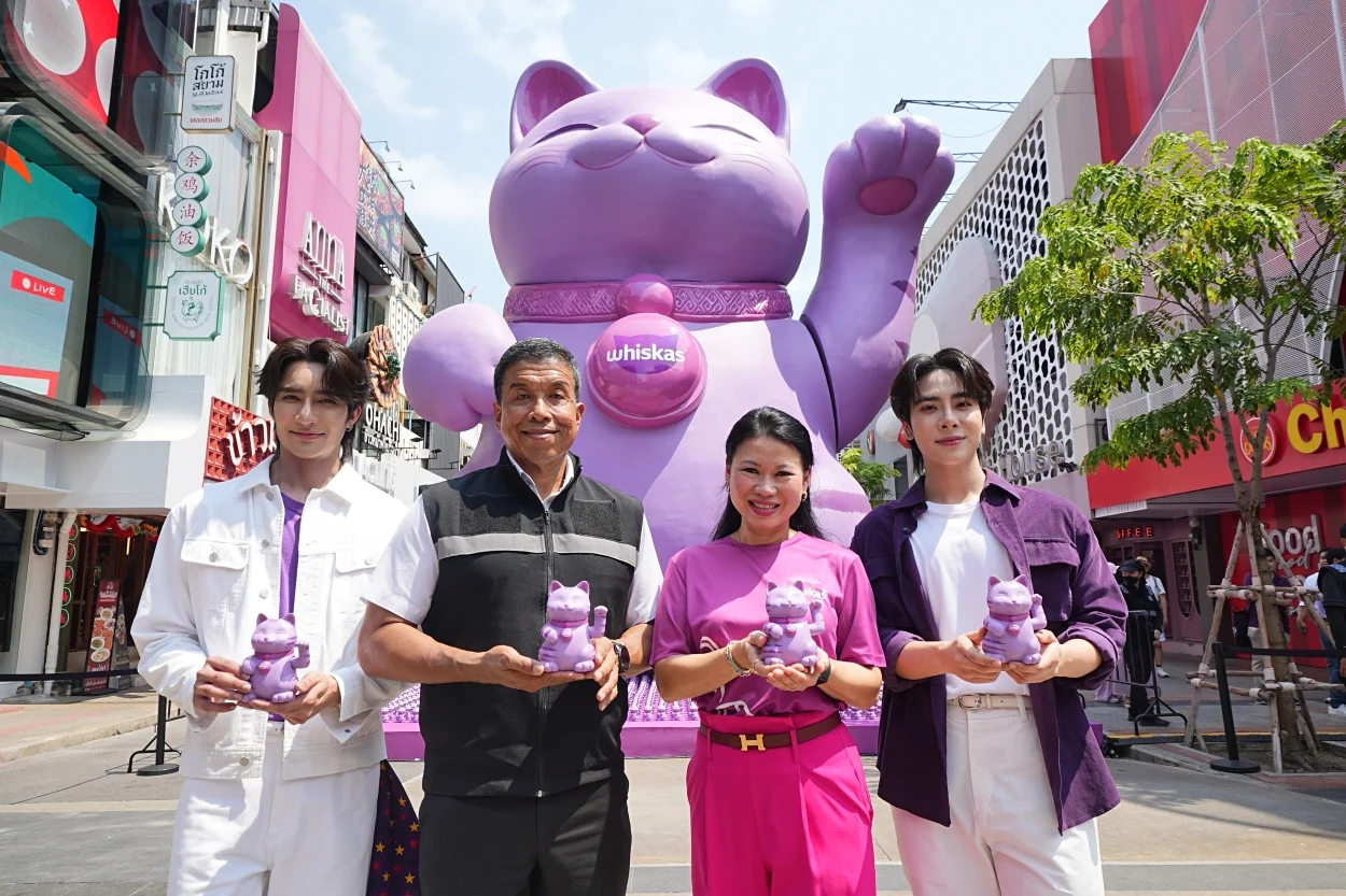 วิสกัส® ฉลองความรักเหล่าทาสแมวไทย เปิดตัวประติมากรรม ‘Lucky Cat’ สูง 10 เมตรใจกลางกรุง ตอกย้ำความสำคัญของโภชนาการแมวที่ครบถ้วนและสมดุล