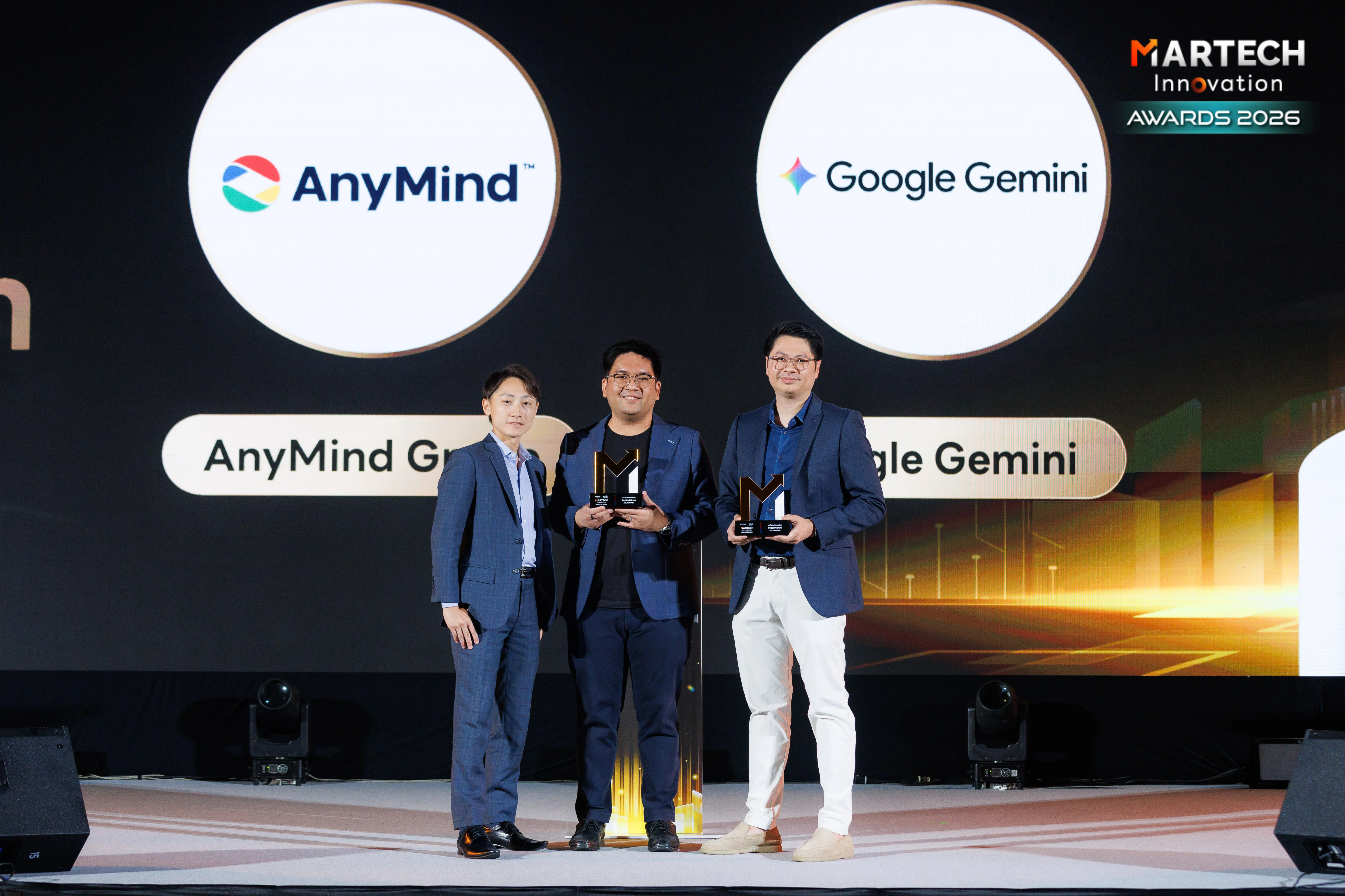 AnyMind Group คว้า 2 รางวัล Gold จากเวที Martech Innovation Awards 2026 จากแคมเปญของแบรนด์ VISA และ Google Gemini ตอกย้ำศักยภาพด้าน AdTech ผสานพลัง AI ในการขับเคลื่อนแคมเปญ