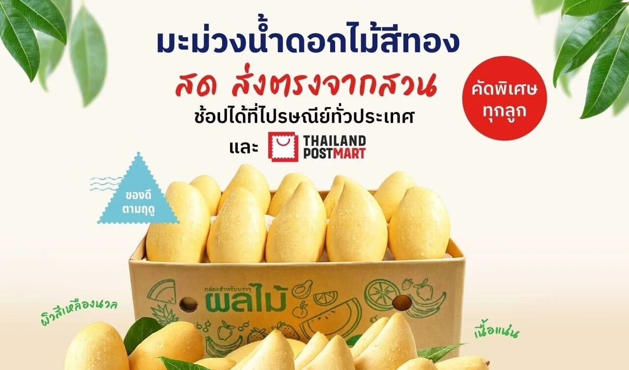 ไปรษณีย์ไทยลุยมาตรการรับมือผลไม้ล้นตลาด ชู “EMS ส่งด่วนผลไม้” อุ้มเกษตรกรลดต้นทุน-ระบายผลผลิต