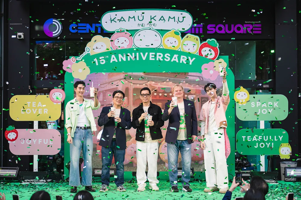 Kamu Kamu ฉลอง 15 ปี ต้นตำรับชานมไข่มุกสไตล์ญี่ปุ่น ดึง ฟอส-บุ๊ค เนรมิตสถานีแห่งความสุข จัดงาน “Station of Happiness”